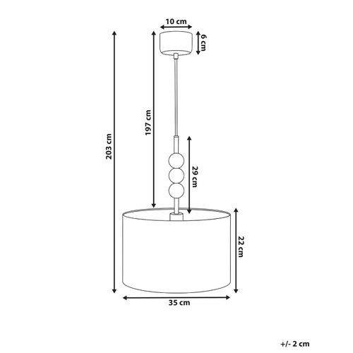 Lampe Suspension Loky Métal Laiton