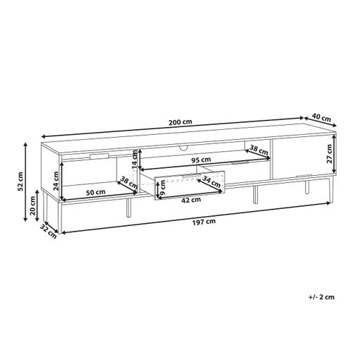 Meuble TV LEDuc Blanc