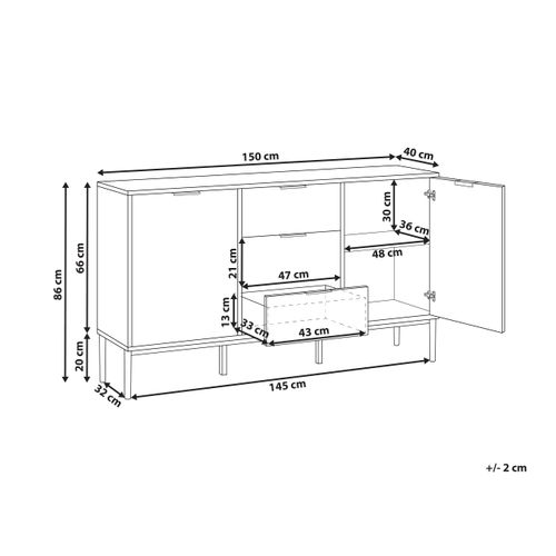 Commode 2 Portes LEDuc Blanc