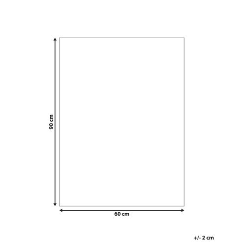 Tapis De Bain Goela Noir 60 X 90 Cm Coton