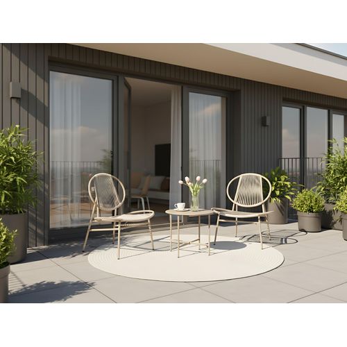 Ensemble Pour Bistro Ovaro Beige