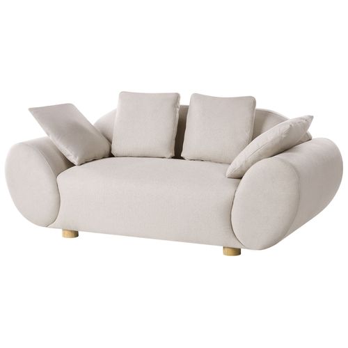 Ensemble De Salon 4 Places Ringel Tissu Beige Clair