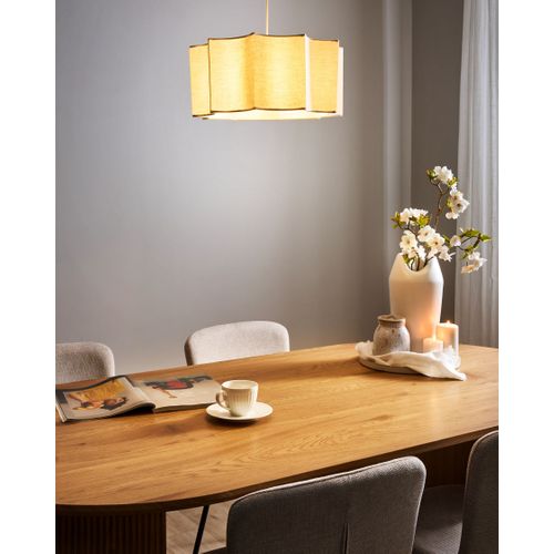Lampe Suspension Luenha Métal Beige