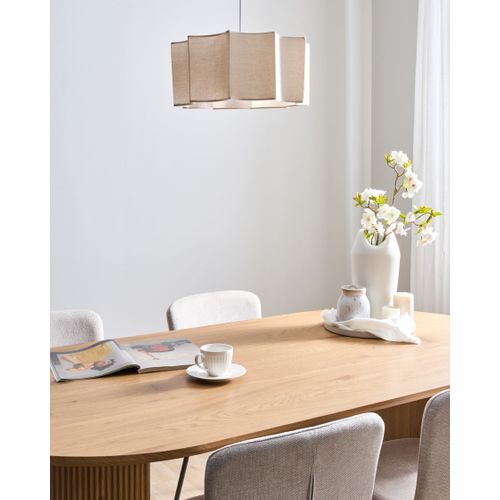 Lampe Suspension Luenha Métal Beige