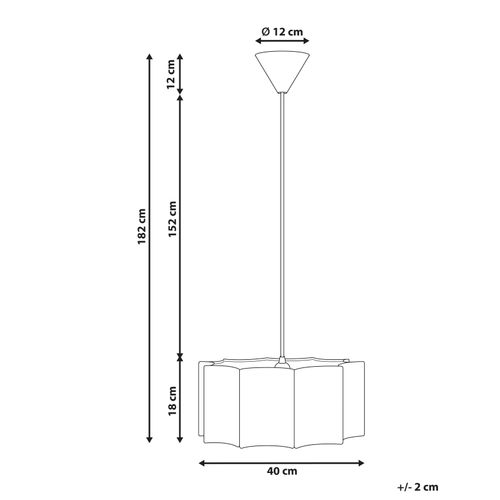 Lampe Suspension Luenha Métal Beige