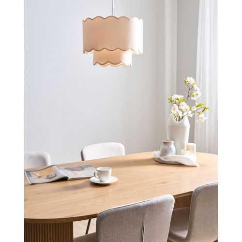 Lampe Suspension Mecumbura Métal Blanc/beige