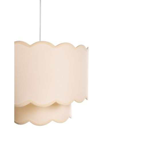 Lampe Suspension Mecumbura Métal Blanc/beige