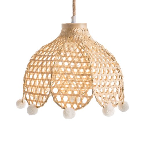 Lampe Suspension Manyame Rotin Naturel