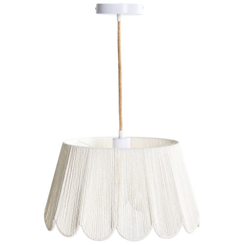 Lampe Suspension Sebakwe Corde En Papier Beige Clair