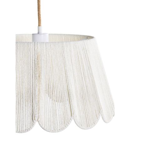 Lampe Suspension Sebakwe Corde En Papier Beige Clair
