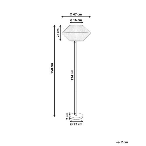 Lampadaire Maketsi Métal Noir