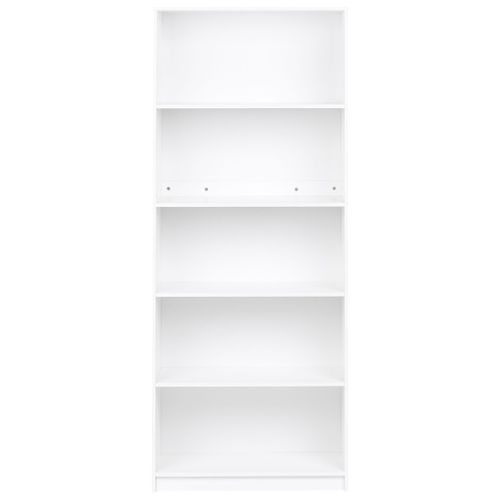 Bibliothèque 5 Étagères Zehna 197 Cm Blanc