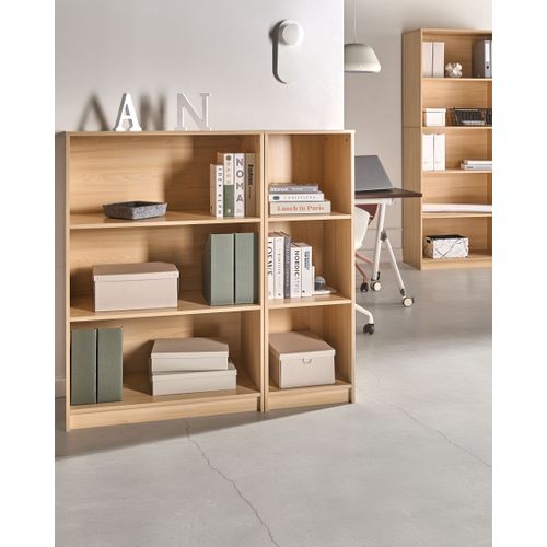 Bibliothèque 5 Étagères Zehna 197 Cm Marron Clair