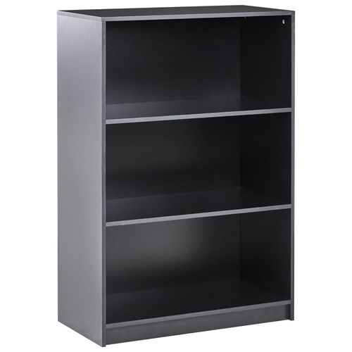 Bibliothèque 3 Étagères Zehna 117 Cm Noir