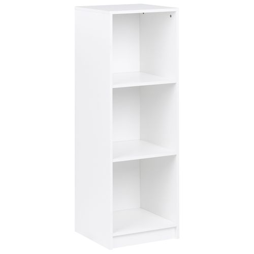 Bibliothèque 3 Étagères Zehna 117 Cm Blanc