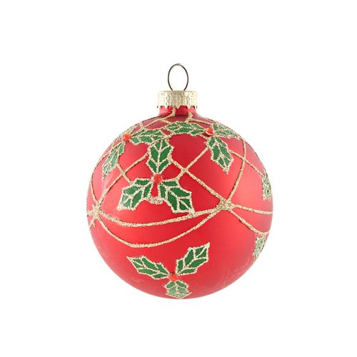 Lot De 70 Boules Twinkle Verre Rouge/vert