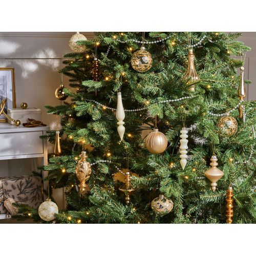 Lot De 70 Boules Flicker Verre Doré