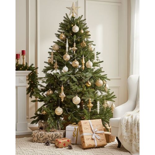 Lot De 70 Boules Flicker Verre Doré