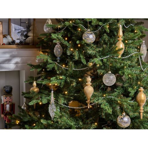 Lot De 25 Boules Icicle Verre Transparent/doré