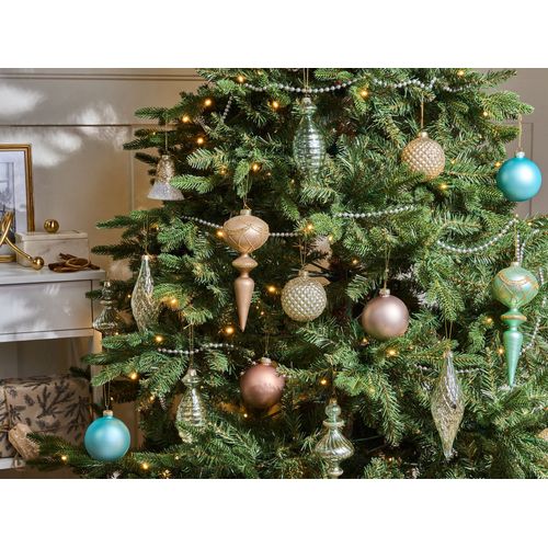 Lot De 35 Boules Frosting Verre Multicolore