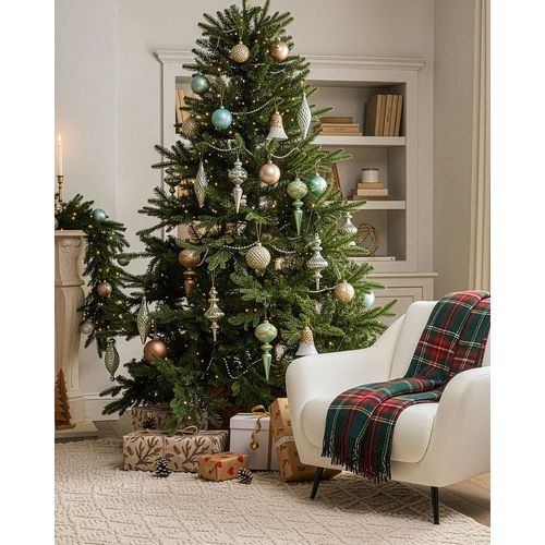 Lot De 35 Boules Frosting Verre Multicolore