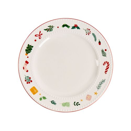 Set De 12 Couverts De Table Saffron Porcelaine Blanc