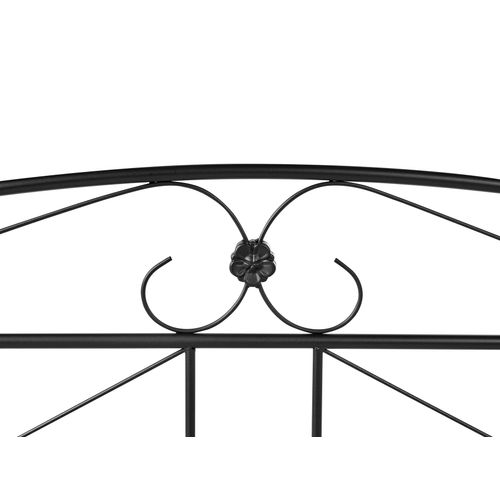Lit Avec Sommier Métal Rodez 120 X 200 Cm Noir