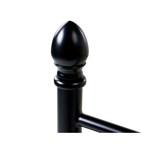 Lit Avec Sommier Métal Antlia 120 X 200 Cm Noir