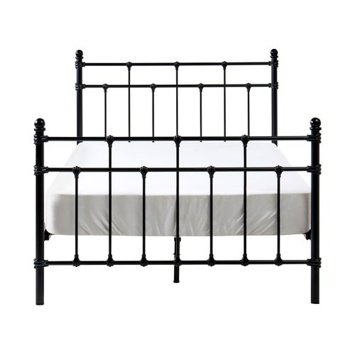 Lit Avec Sommier Métal Lynx 120 X 200 Cm Noir