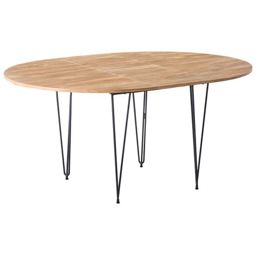 Table De Salle à Manger Extensible Louise Marron 120/160 Cm 120 Cm
