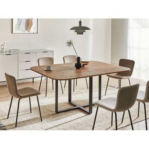 Table De Salle à Manger Extensible Cooper Marron 120/160 Cm 120 Cm