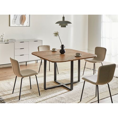 Table De Salle à Manger Extensible Cooper Marron 120/160 Cm 120 Cm