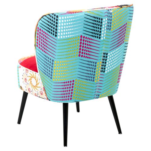 Fauteuil Voss Tissu Bleu