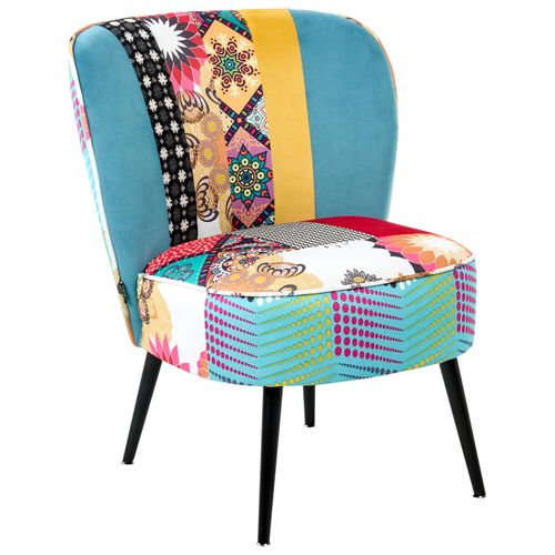 Fauteuil Voss Tissu Bleu