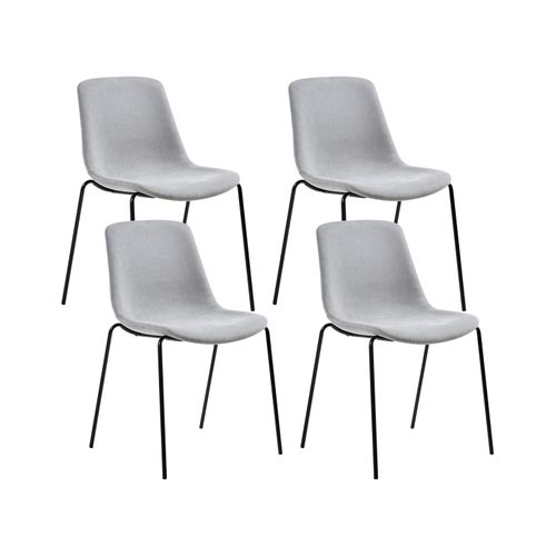 Lot De 4 Chaises De Salle à Manger Tiller Gris