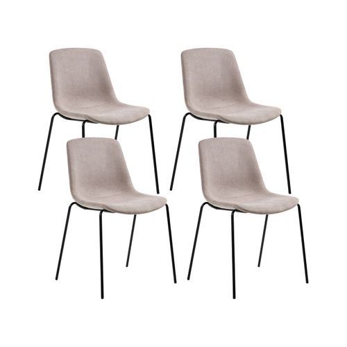 Lot De 4 Chaises De Salle à Manger Tiller Beige