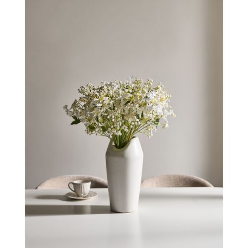 Bouquet De Fleurs Artificielles Veiros 38 Cm Blanc