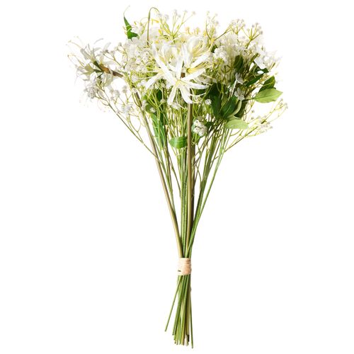 Bouquet De Fleurs Artificielles Veiros 38 Cm Blanc