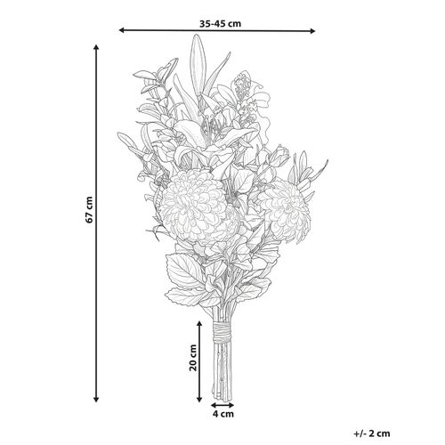 Bouquet De Fleurs Artificielles Parreira 67 Cm Blanc