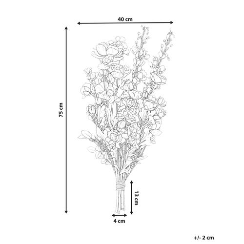 Bouquet De Fleurs Artificielles Gradil 75 Cm Multicolore