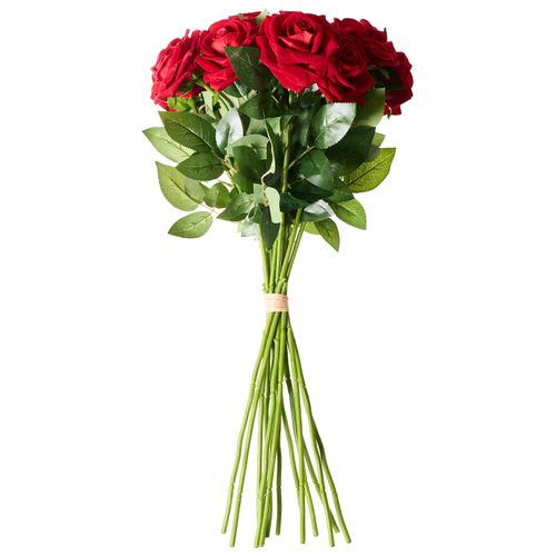 Bouquet De Fleurs Artificielles Mafra 60 Cm Rouge