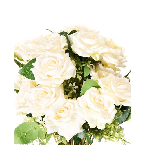 Bouquet De Fleurs Artificielles Lapas 55 Cm Blanc
