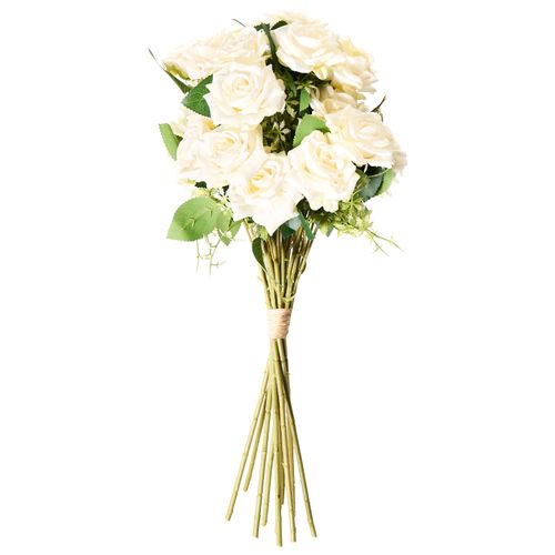 Bouquet De Fleurs Artificielles Lapas 55 Cm Blanc
