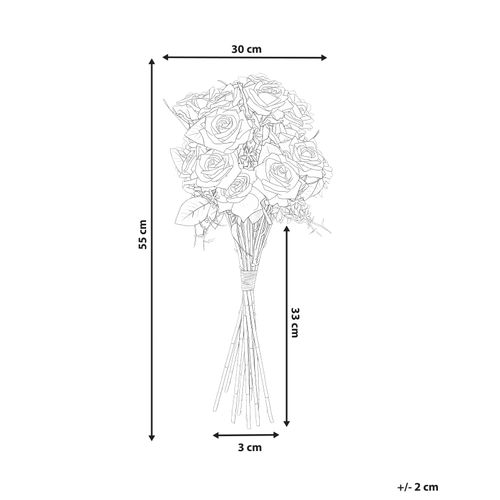 Bouquet De Fleurs Artificielles Lapas 55 Cm Blanc