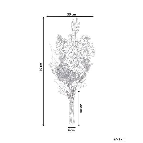 Bouquet De Fleurs Artificielles Louro 70 Cm Blanc