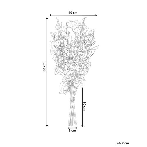Bouquet De Fleurs Artificielles Argalo 80 Cm Multicolore