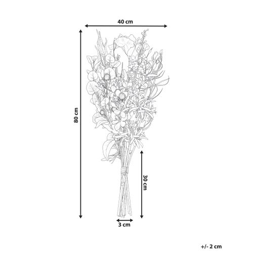 Bouquet De Fleurs Artificielles Argalo 80 Cm Multicolore
