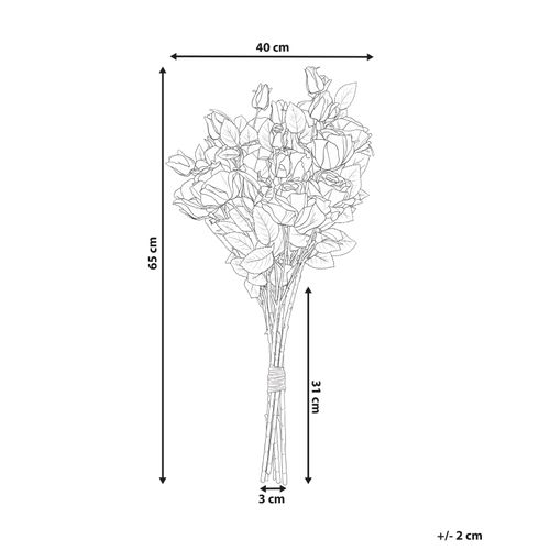 Bouquet De Fleurs Artificielles Boiro 65 Cm Rouge