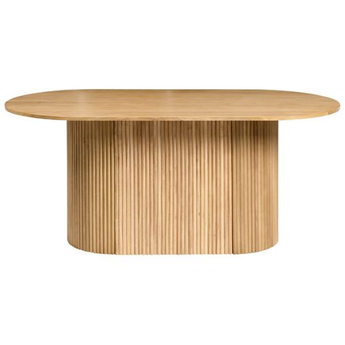 Table De Repas Lunnin Chêne Clair 90 Cm 180 Cm