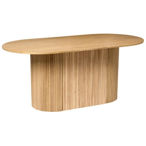 Table De Repas Lunnin Chêne Clair 90 Cm 180 Cm